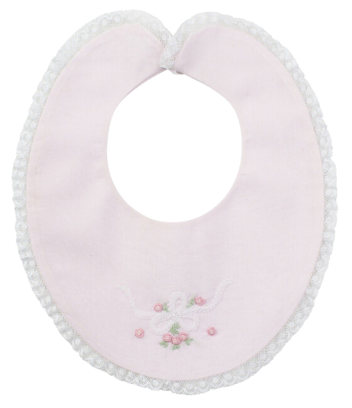 Vintage Bow Collection Lace Trim Bib