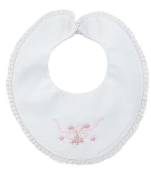 Vintage Bow Collection Lace Trim Bib