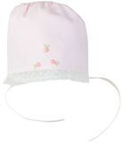 Vintage Bow & Lace Bonnet, NB-9M