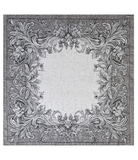 Vintage Floral Frame Square Satin Scarfs
