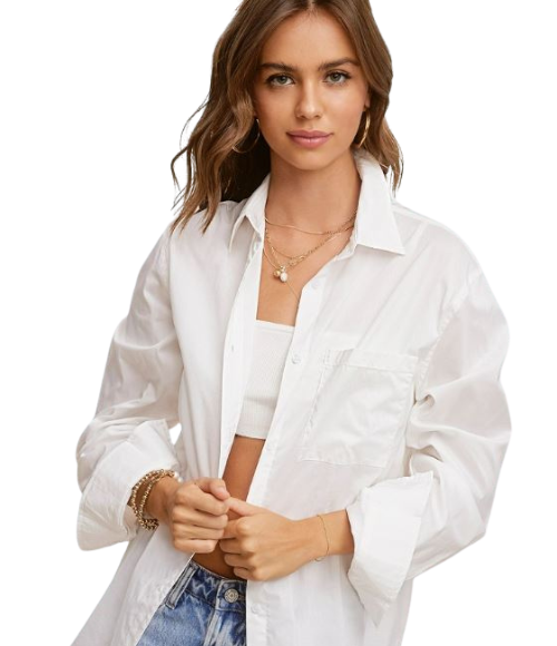 Oversized Button Down - multiple colors