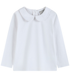 White Collared LS Shirt