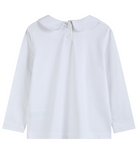 White Collared LS Shirt