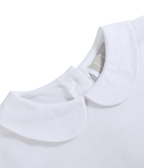 White Collared LS Shirt