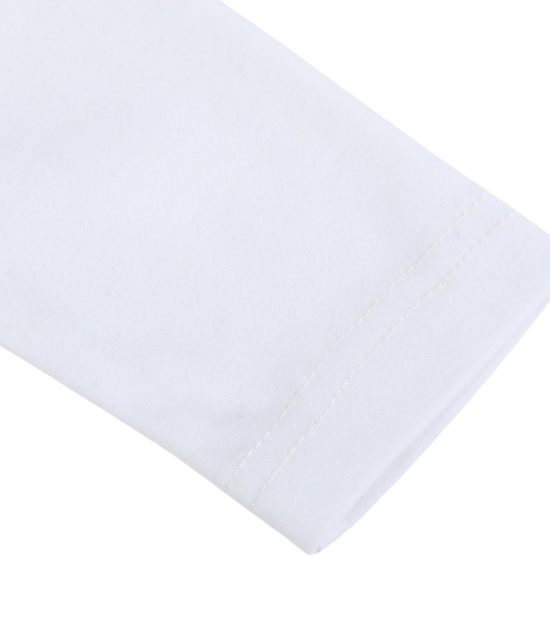 White Collared LS Shirt