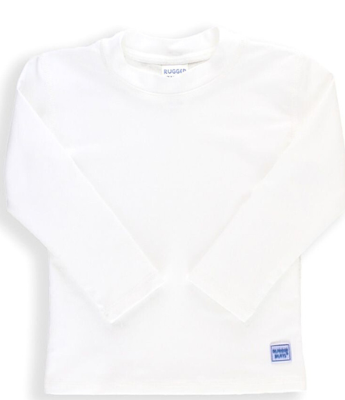 White Long Sleeve Rash Guard