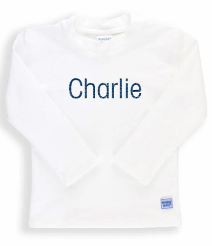 White Long Sleeve Rash Guard