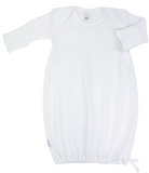 Paty Knit Baby Gown with Picot Trim