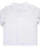 White Baby LS Full Zip Rash Guard