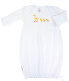 Paty Knit Baby Gown with Picot Trim