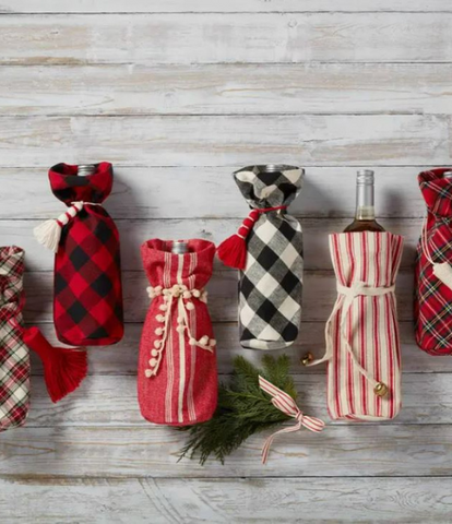 Christmas Wine Bags