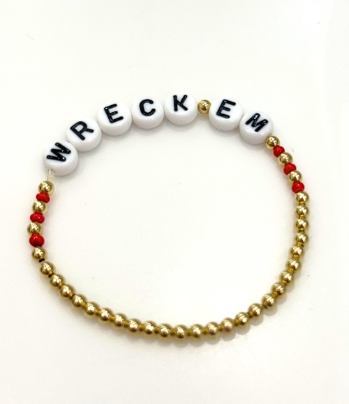 Collegiate 5mm Gold Beaded Bracelets