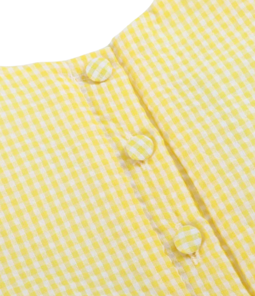 Yellow Lemon Dress & Bloomer Set