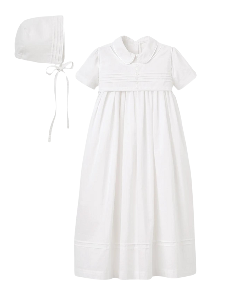 Boys' Gown & Bonnet Christening Set