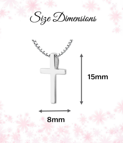 Sterling Silver Dainty Cross Necklace