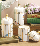 Gilded Cage Lidded Filled Candle