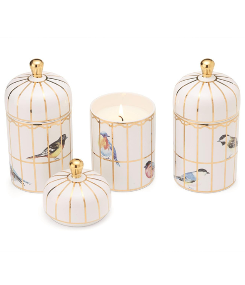 Gilded Cage Lidded Filled Candle