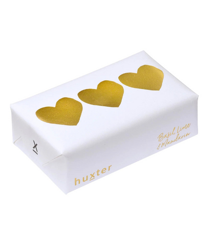 Heart Trio, Rose Gold Foil Bar Soap