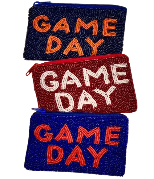 Beaded Game Day Coin Bag