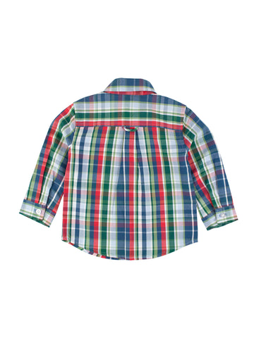 Prep School Plaid Long Sleeve Button Down