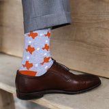 Mens Texas Socks - Burnt Orange