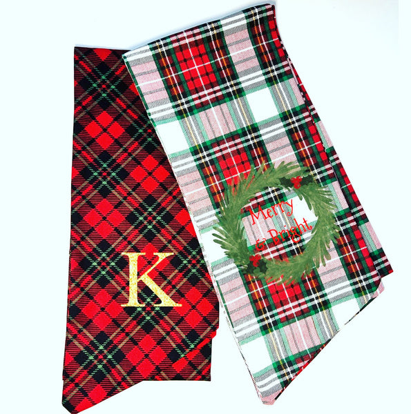 Holiday Wreath Sash