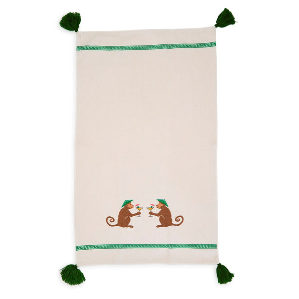 Zebra & Monkey Tea Towel Set