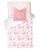 Pink Blossom - Twin Quilt Set
