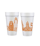 Austin, Texas Skyline Styrofoam Cups