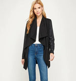 Jersey Knit Drape Jacket