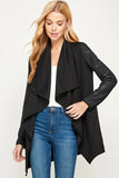 Jersey Knit Drape Jacket