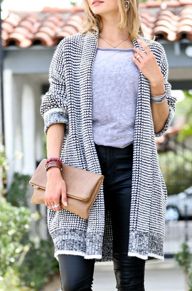 Black & White Cardigan, Medium