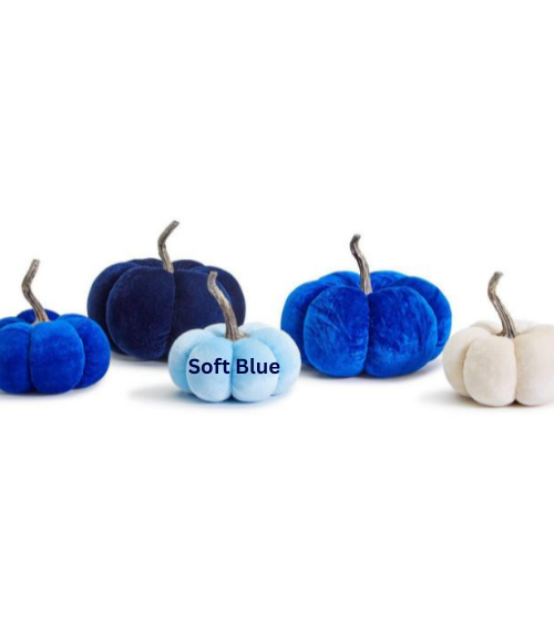 Velvet Decorative Pumpkins