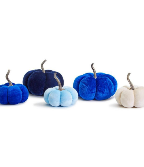 Velvet Decorative Pumpkins