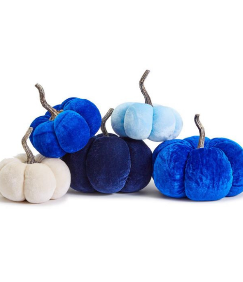 Velvet Decorative Pumpkins