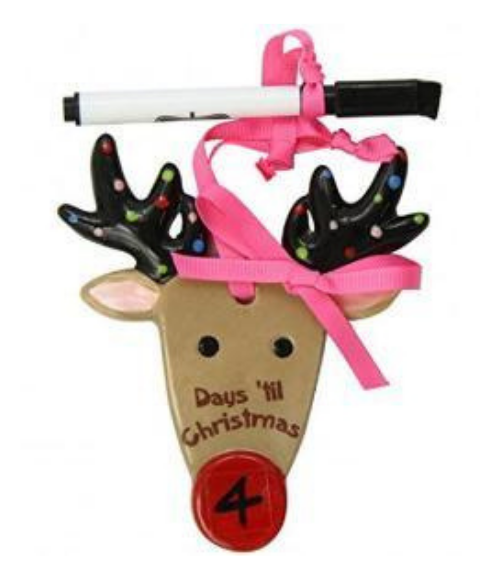 Reindeer Countdown Ornaments