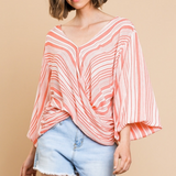 Striped Crossbody Top - Multiple Colors