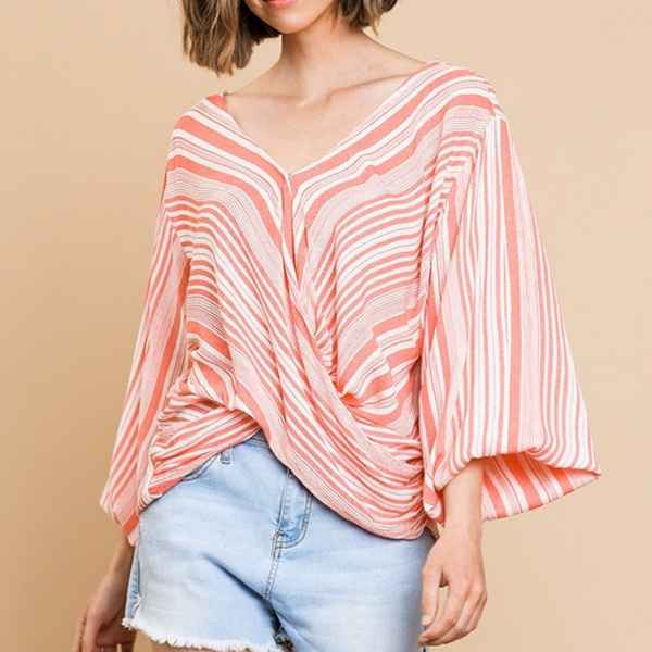 Striped Crossbody Top