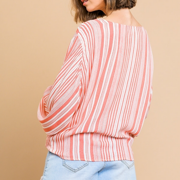 Striped Crossbody Top