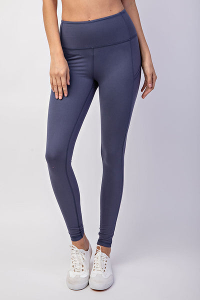 Plus Size Butter Leggings with Triangular Side Pockets - Multiple Colors