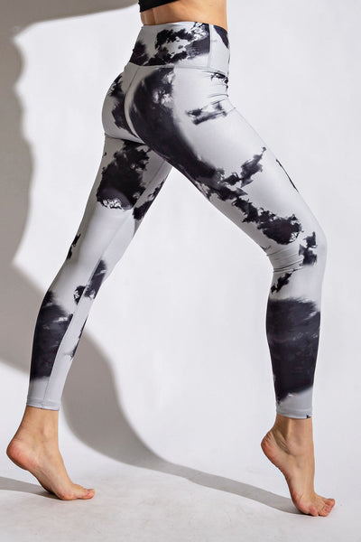 Plus Size Tie Dye Full Length Leggings - Multiple Colors