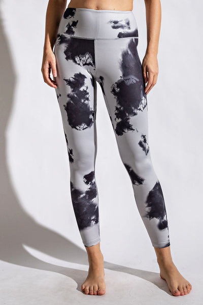 Plus Size Tie Dye Full Length Leggings - Multiple Colors