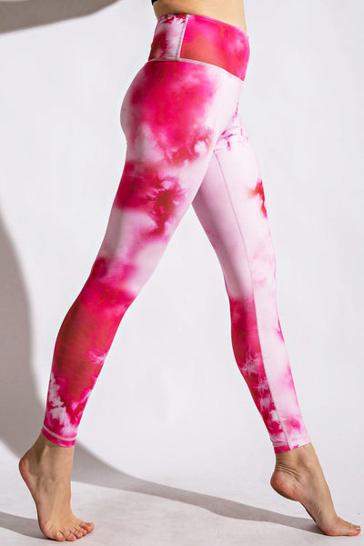 Plus Size Tie Dye Full Length Leggings - Multiple Colors