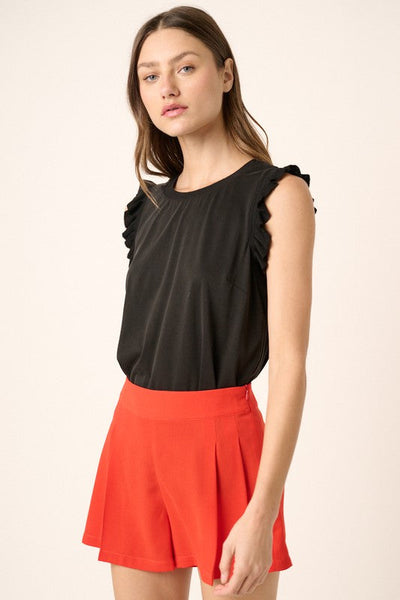 Flutter Sleeve Top - Multiple Colors