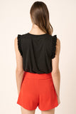 Flutter Sleeve Top - Multiple Colors