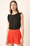 Flutter Sleeve Top - Multiple Colors