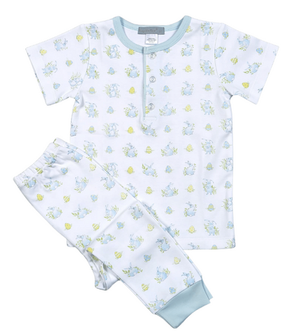 Blue Bunny Pima Pajama Set