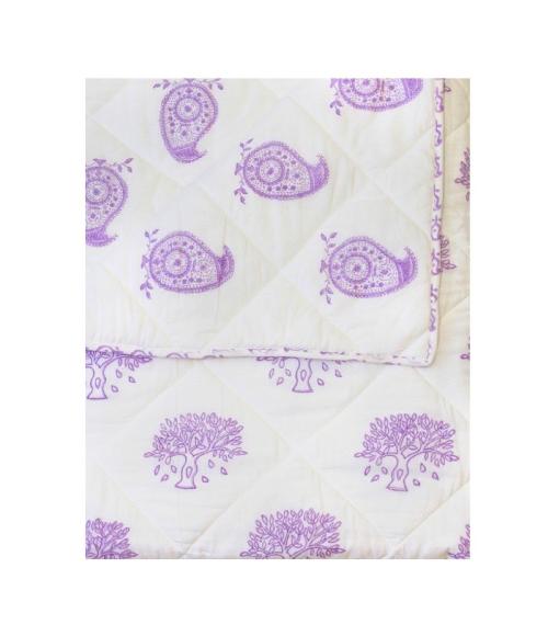 Purple Bohemian Nursery Bedding Baby Blanket