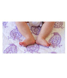 Purple Bohemian Nursery Bedding Baby Blanket