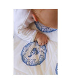 Blue Orange Nursery Bedding Baby Blanket